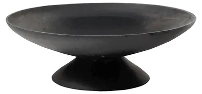 Image de Brasero en fonte, modèle bas, 59x59x20,5 cm, noir