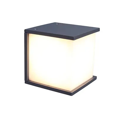 Obrázok produktu pre LUTEC Cube vonkajšie nástenné svietidlo E27 IP44 antracitová farba