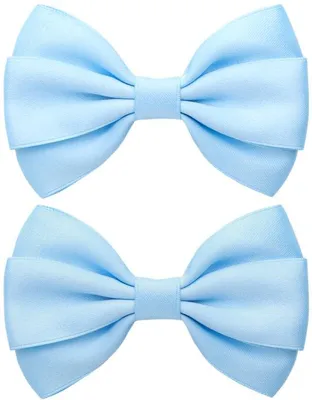 Produktbild von Haarstrikken 2-delig blauw handgemaakt alligatorclips 9 cm
