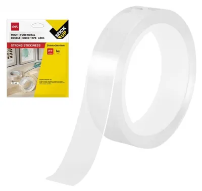 Zdjęcie produktu dla Taśma dwustronna wielofunkcyjna transparentna 1mmx24mmx3m