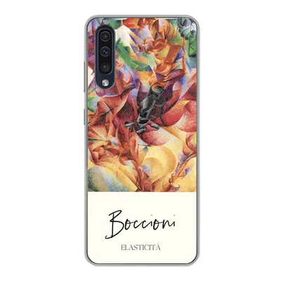 Produktbild von MuchoWow® Handyhülle Schutzhülle Hülle für Samsung Galaxy A30s Kunst - Umberto Boccioni - Elasticità Silikon Softcase Handy Hülle - Karteninhaber