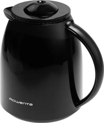 A black thermal carafe.