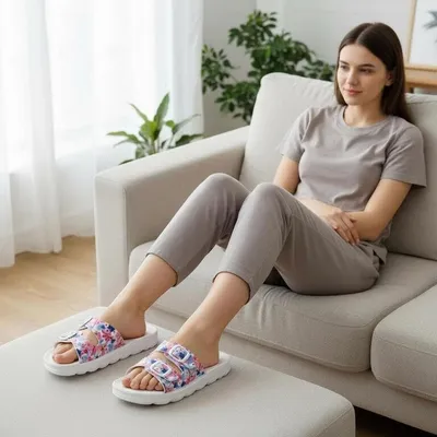 Obrázok produktu pre Dámske kvietkované šľapky MJARTAN 2205 P478