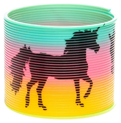 Produktbild von trittfeder Einhorn gelb/rosa/grün 7 cm