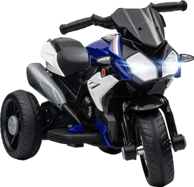Obrázek produktu pro Dětská elektrická motorka - jezdící vozidlo - od 3 let - hudba, klakson, světlomet - rozměry 86×42×52 cm - modrá