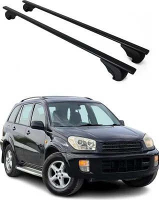 Produktbild von Dachträger Grundtäger für Toyota RAV4 2000-2012 75kg Metall Schwarz 2 tlg