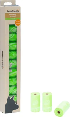 Produktbild von Beeztees Kotbeutel abbaubar Limette, Inhalt: 12 x 15 Stück