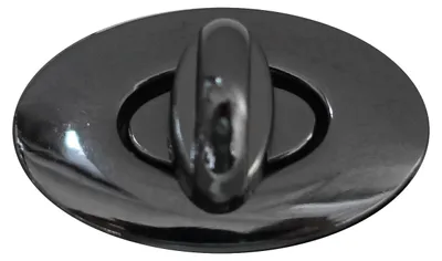 Set Metall Mappenverschluss Dreh Verschluss Mappe 27x30mm oval anthrazit