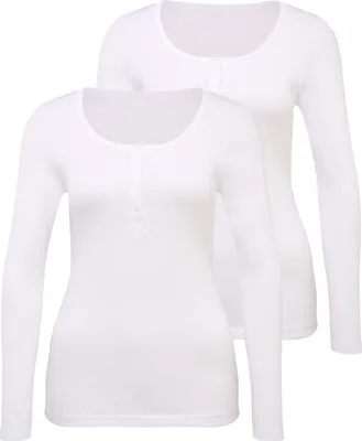 Produktbild von H.I.S. Langarmshirt weiß Größe 32/34