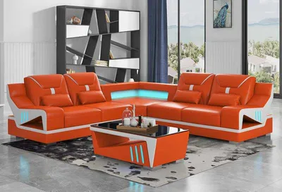 Image de Canapé D’Angle En Forme De L Orange Design Rembourré