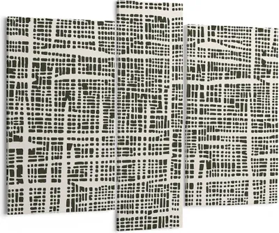 Produktbild von Bild auf Leinwand - Leinwandbild - 3 Teile - Textur Muster Stück - 95x80cm - Wand Bild - Wanddeko - Wandbilder - Leinwanddruck - Bilder - Wanddekoration - Leinwand bilder - Wandbild - CB95x80-4926