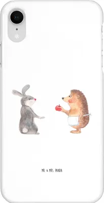 Produktbild von Mr. & Mrs. Panda Iphone XR Handyhülle Hase Igel - Weiß - Geschenk, Herzschmerz, Premium Kunststoff, Lustige Sprüche, Liebeskummer, Handy Case, Trösten, Liebe Spruch