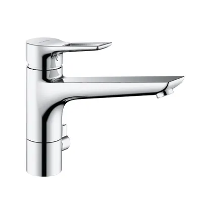 Immagine prodotto di KLUDI MIX Mitigeur d'évier multi-usages, levier à étrier, basse pression, chrome, 329070562, 329070562
