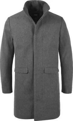 Produktbild von SOLID SDJampa Herren Wintermantel Wollmantel Winterjacke mit Stehkragen Eingrifftaschen Regular fit