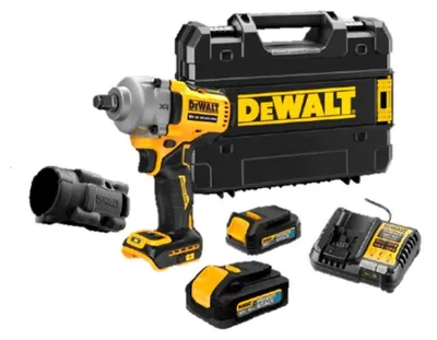 Image de Boulonneuse à chocs 1/2‘’  DEWALT DCF891EHGT-QW Brushless 812 Nm - POWERSTACK XR 18V 2X1.7/5Ah Li-Ion - jonc de sécurité
