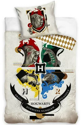 Immagine prodotto di Set di lenzuola per letto Harry Potter, 135 x 200 cm, 100% cotone