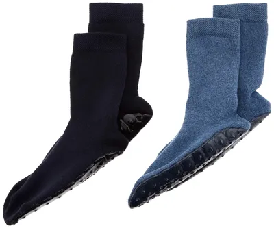 Immagine prodotto di EWERS, solette antiscivolo unisex per bambini, adatte a ragazzi e ragazze, confezione da 2, ideali per le pantofole