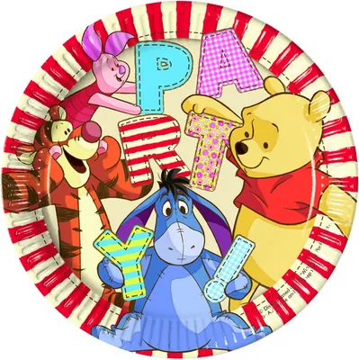Produktbild von Winnie Pooh Alphabet 8 Teller