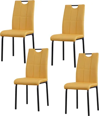 Produktbild von Stuhl 4er Set Denton Webstoff 41,5x52,5x96,5 cm Sitzhöhe 47 cm
