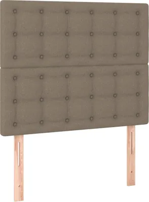 Produktbild von vidaXL Kopfteil Taupe 80x5x118/128 cm Stoff