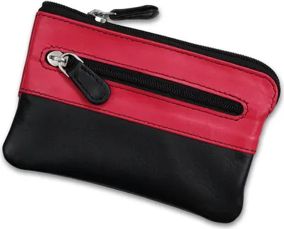 Zdjęcie produktu dla Etui na klucze DrachenLeder mini czarne różowe skórzane etui OPS905P