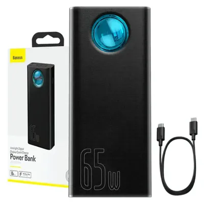 Produktbild von Baseus Amblight Powerbank 65W 30000Mah Übersee Edition Schwarz (Pplg000101)