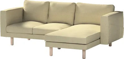 Produktbild von Dekoria Bezug für Norsborg 3-Sitzer Sofa mit Recamiere, beige-creme, Norsborg Bezug für 3-Sitzer Sofa mit Recamiere