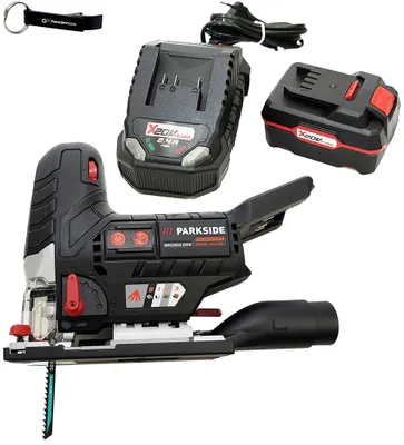 Produktbild von PARKSIDE PERFORMANCE® 20 V Akku-Stichsäge / Pendelhub-Stichsäge PSSPA 20-Li inkl. Akku (4 Ah) und Ladegerät (2,4 A)