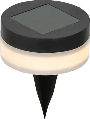 Produktbild von Solar LED Wegeleuchte 9x12cm Kunststoff Schwarz / Warmweiß