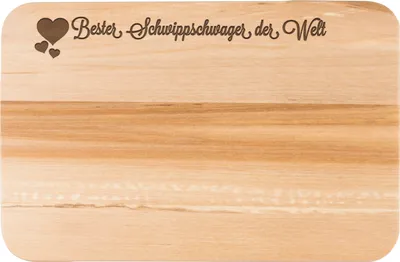 Produktbild von Mr. & Mrs. Panda Schneidebrett Schwippschwager - Transparent - Geschenk, Küchenbrett, angeheiratet, Schwager, Schwibschwager, Frühstücksbrett, Holzbrett, schneidbrett