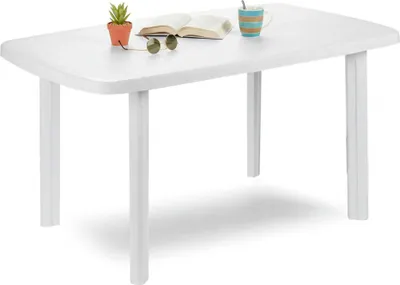 Immagine prodotto di Greggs - Tavolo da Esterno, 137x85x72h cm Bianco, 6 Posti  Italy