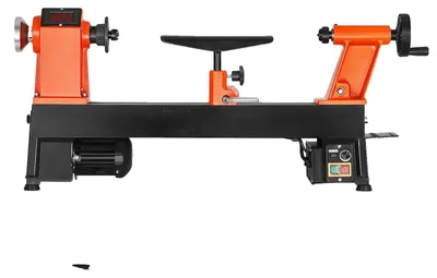 Zdjęcie produktu dla Tokarka do drewna, moc 1 KM, prędkość 0-3800 obr./min, obszar roboczy 12 x 18 cali, konstrukcja żeliwna, waga 30,5 kg
