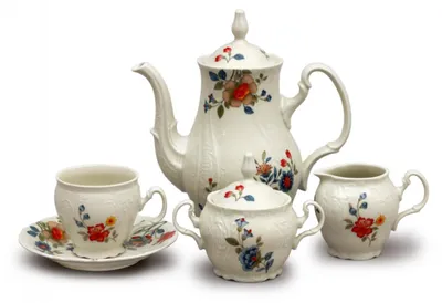 Produktbild von Thun 1794 Bernadotte, Kaffeeservice, Elfenbein, Blumen, Thun, 15 d.