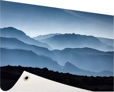 Produktbild von Gartenposter - 120x80 cm - Silhouette der Berge  - Modernes Wandbilder - Natur
