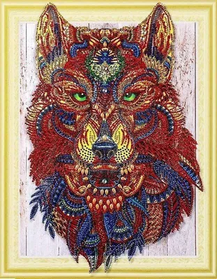Obrázok produktu pre Diamantová výšivka Wolfsblick 47x57 cm