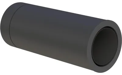 Produktbild von Jeremias DW Black 150mm Übergang EW DW mit Wandfutter doppelwandige Abgasanlage Edelstahl für Öl Gas Festbrennstoffe