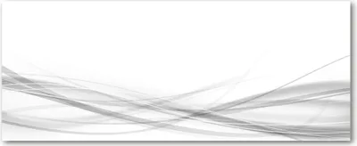 Produktbild von Tulup® Glas-Bild Wandbild aus Glas - 125x50 - Wandkunst - Wandbild hinter gehärtetem Sicherheitsglas - Dekorative Wand für Küche & Wohnzimmer  - Kunst: modern & klassisch - Abstrakte Wellen - Weiß