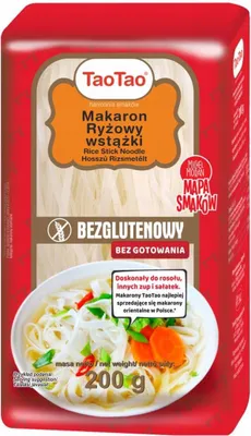 Zdjęcie produktu dla Makaron ryżowy wstążki Tao Tao 200 g