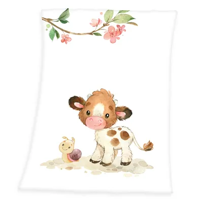 Produktbild von Herding sweet little calf miękki brzoskwiniowy kocyk przytulny kocyk 75/100 cm