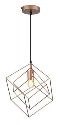 Produktbild von GTV - Pendelleuchte Deckenleuchte ROSA, 3376,AC220-240V,50/60Hz,1*E27, IP20,33CMX33CM,einzeln,gold