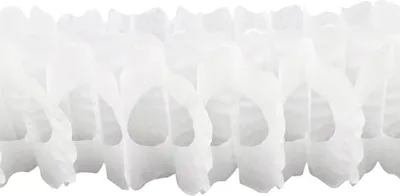 Image de Guirlande en papier blanc, 15 cm x 4 m - taille unique