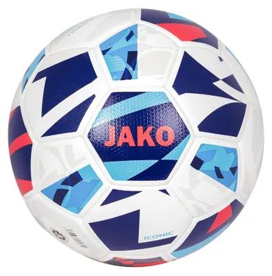 Produktbild von JAKO Trainingsball Iconic weiß/navy/coral