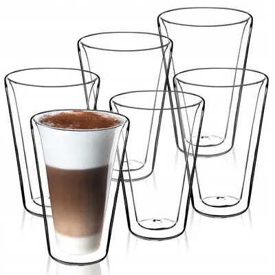 Zdjęcie produktu dla KADAX Zestaw Szklanek Termicznych Szklanka Latte 6szt