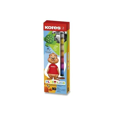 Produktbild von Kores Kinderknete "PLASTILINA" 10 Farben in Faltschachtel