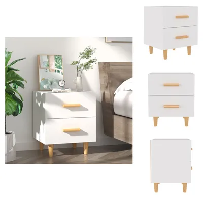 Immagine prodotto di vidaXL Comodino bianco 40x35x47,5 cm - Comodini