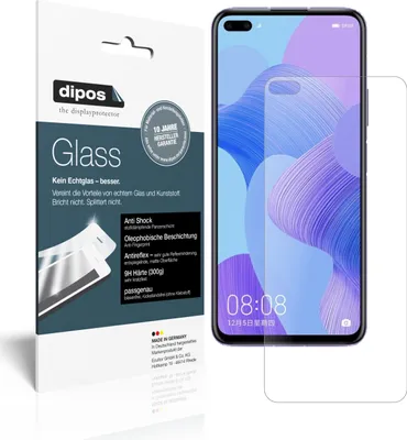 Produktbild von 2x Schutzfolie für Honor V30 5G matt - Anti-Shock 9H Folie dipos Glass Kunststoffglas