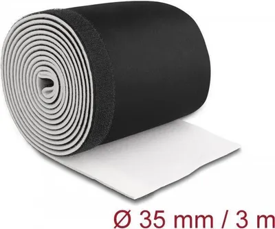 Image de DELOCK Kabelschlauch Neopren Klettverschl.3mx135mm SW/W