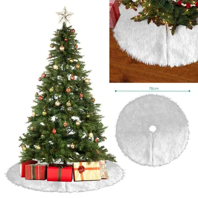 Produktbild von Eikuavons Weihnachtsbaumdecke Christbaumdecke 78cm Christbaumunterlage Weihnachten