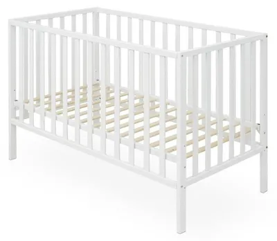 Produktbild von Interbaby Babybett 60 x 120 cm mit Matratze - Basic, weiß