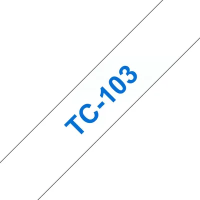 Zdjęcie produktu dla Brother TC-103, Niebieski na przezroczystym, TC, Japonia, 5 lat(a), Brother, PT2000, PT3000, PT500, PT5000, PT8E